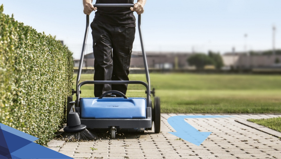 Barredora higienización de espacios exteriores